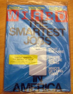 The magazine in its wrapper, before I started ripping it apart