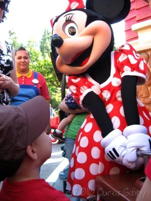 Disneyland 2010 - Nathan and Minnie