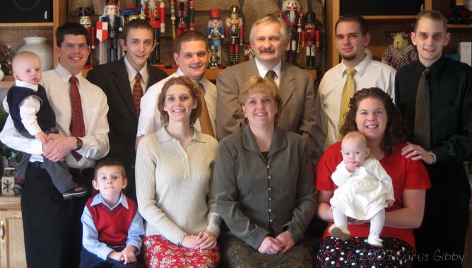 Retrato de la familia de John Gibby - Diciembre del 2005