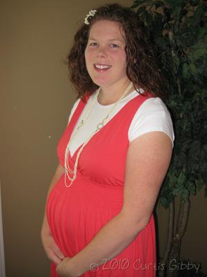 Sarah embarasada - 23 semanas (tercer hijo)
