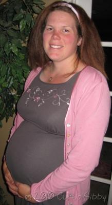 Sarah embarasada - 27 semanas (tercer hijo)