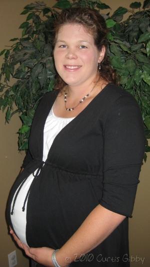 Sarah embarasada - 36 semanas (tercer hijo)
