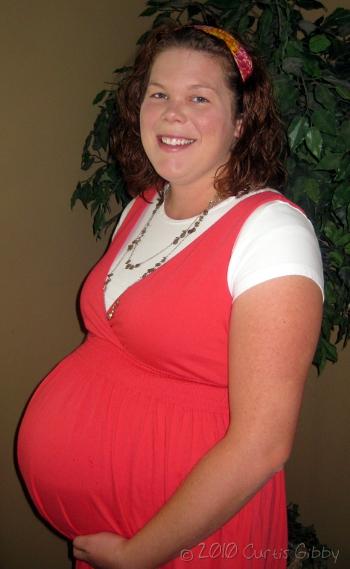 Sarah embarasada - 39 semanas (tercer hijo)