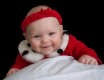 View - A Christmas picture of Audrey - 5 months old