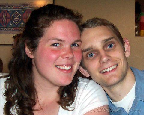 May Birthdays - Sarah and Curtis at the Restaurant