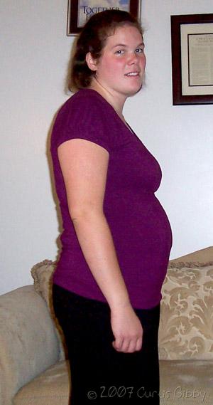 Sarah pregnant - 17 weeks along (second child)