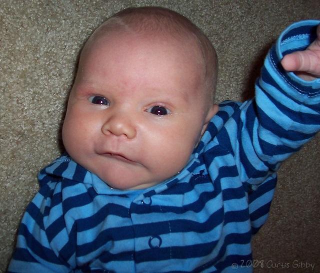 Nathan on the floor (4 weeks old)