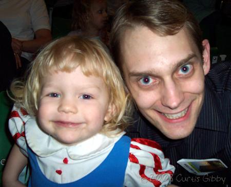 Curtis and Audrey smiling at Disney on Ice