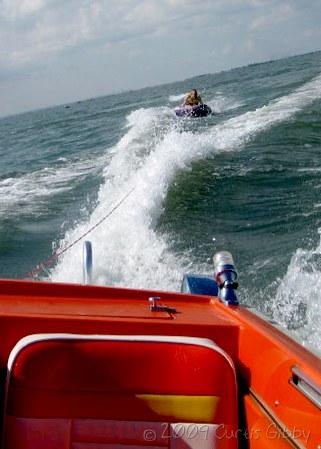 Catching some air on the tube