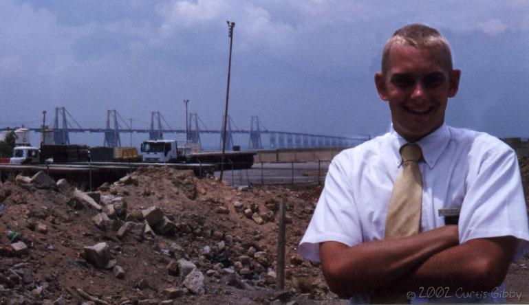 With the Rafael Urdaneta Bridge in Maracaibo, Zulia, Venezuela