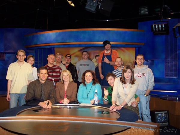 The cast and crew of ABC4 AM Express