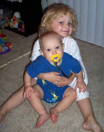 Audrey con Nathan, Sept. 2008