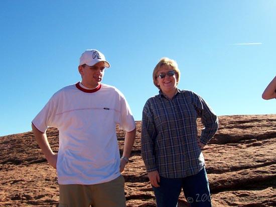 Mi mamá y Scott en el Dixie en St. George, Utah