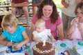 View - Audrey's First Birthday - Audrey and others with the birthday cake