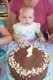 View - Audrey's First Birthday - Audrey with cake