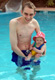 View - Curtis holds Audrey in the Pool on our vacation in Mesquite, Nevada