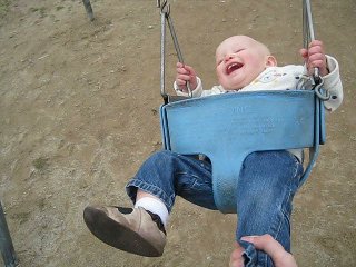 View - Nathan swinging at the park (video)