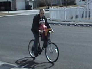 View - (Video) 18-month-old Audrey and Curtis ride a bike