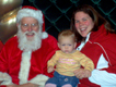 Picture -  Christmas 2006 - Audrey and Sarah visit Santa Claus